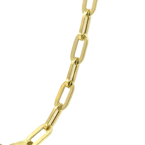 14K 5mm Hollow Paperclip Chain