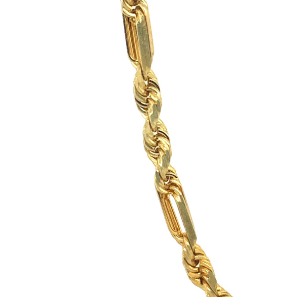 14K 4mm Hollow Milano Chain