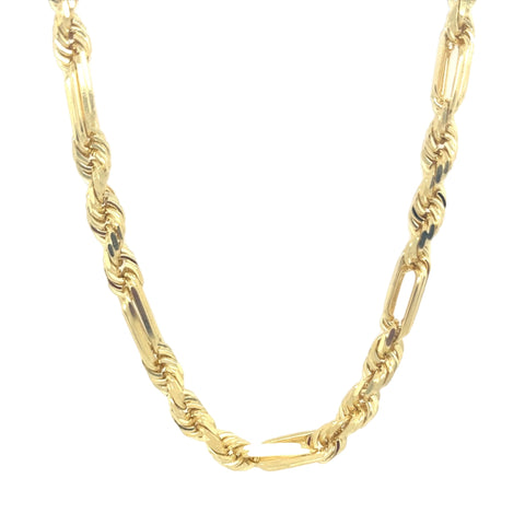 14K 5.5mm Hollow Milano Chain