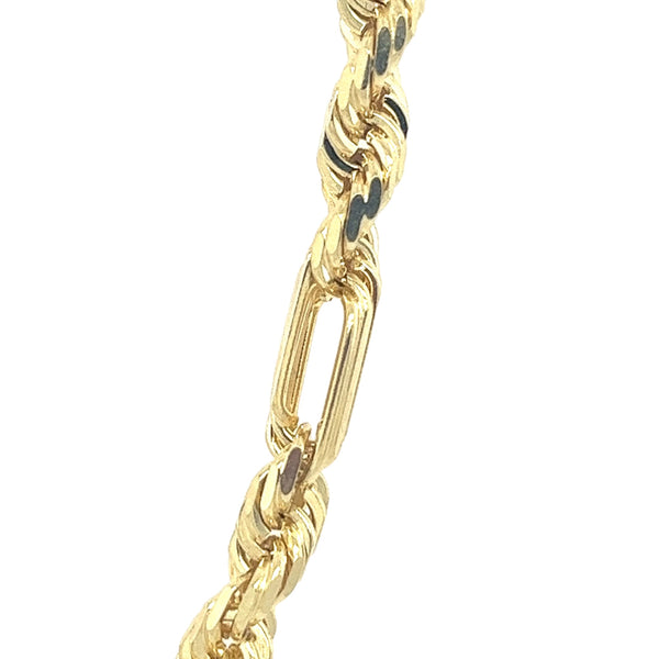 14K 5.5mm Hollow Milano Chain