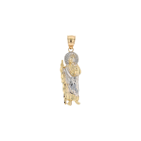 10K Two-Tone Mini Saint Jude Pendant