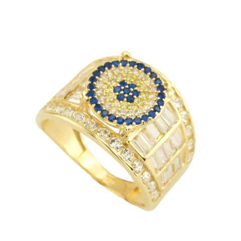 10K CZ Evil Eye Ring