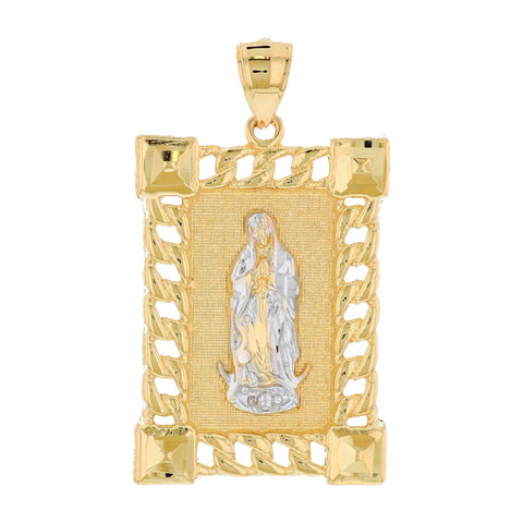 10K Guadalupe Charm with Cuban Border