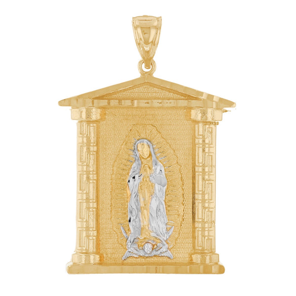 10K Guadalupe Shrine Pendant