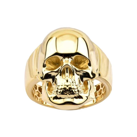 10K Men's Skull Ring