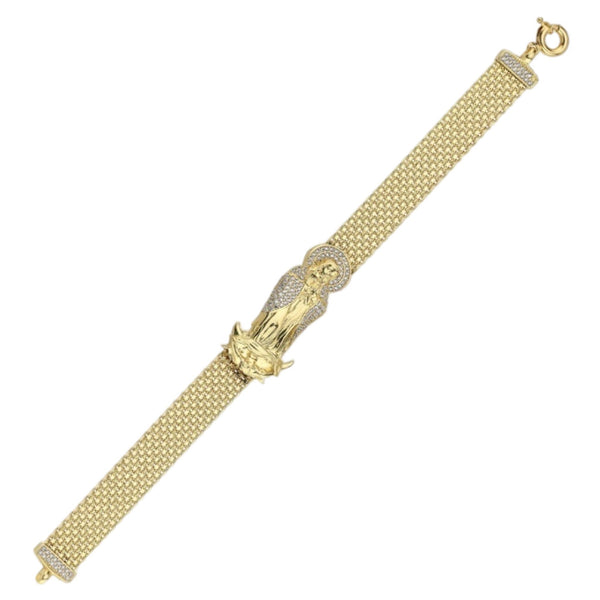 10K Mesh CZ Guadalupe Bracelet